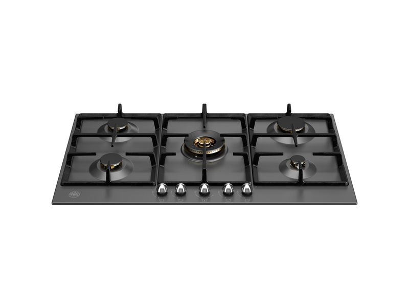 כיריים גז 90 ס"מ BERTAZZONI P905CHERNE שחור מט מבערי פליז