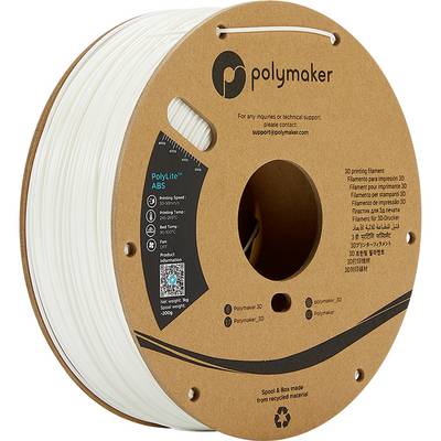 פילמנט לבן 1 ק"ג 1.75 מ"מ-  Polylite ABS WHITE