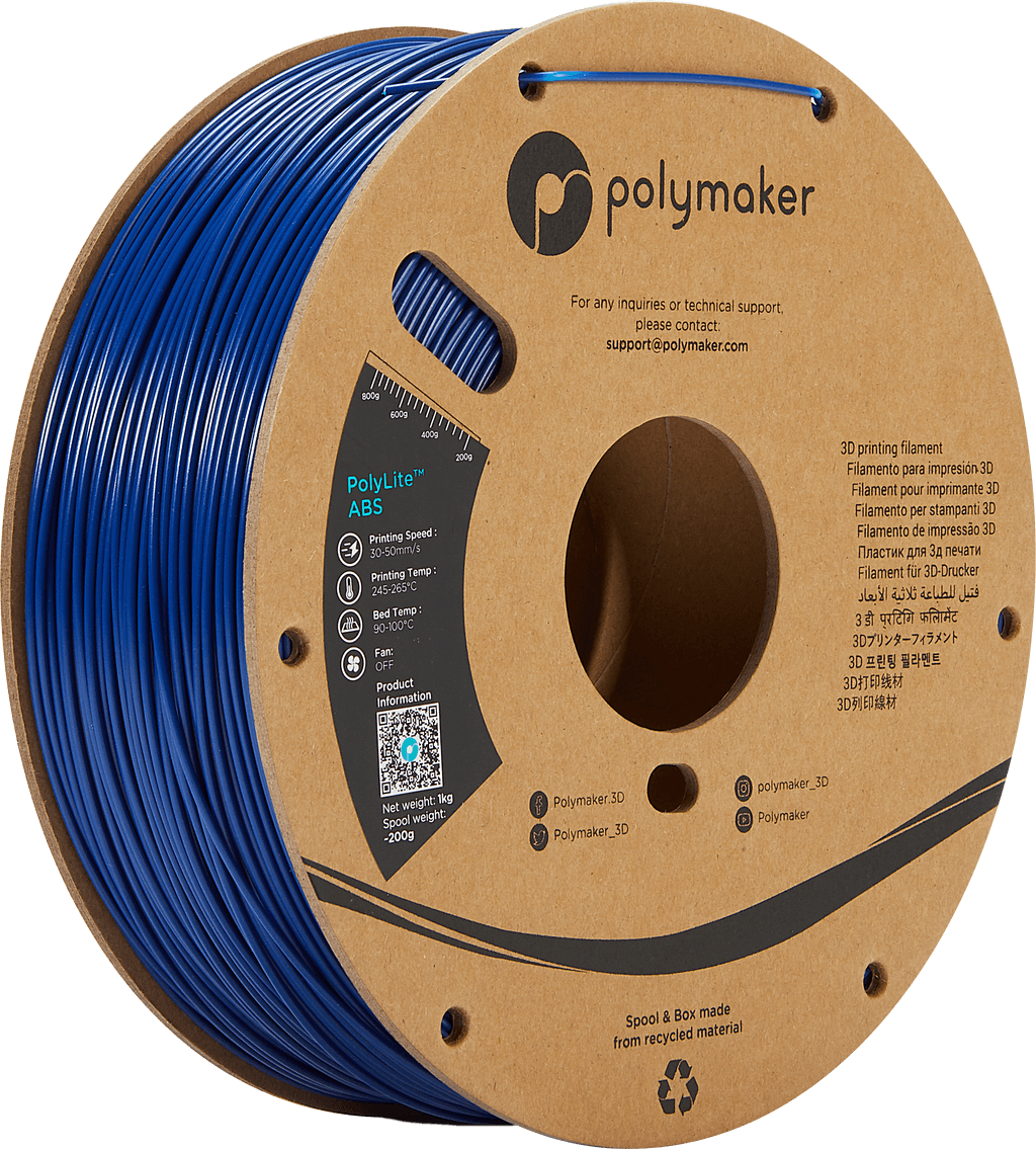 פילמנט כחול 1 ק"ג 1.75 מ"מ-  Polylite ABS BLUE