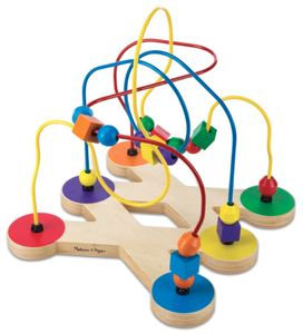 מבוך חרוזים גדול 3 מסלולים ו 18 חרוזים