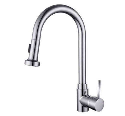 ברז פרח נשלף לכיור מטבח 2 מצבי זרימה דגם 61428 ARCO אקווילה ניקל כרום