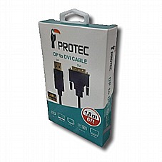 כבל PROTEC DM139 DP TO DVI 1.8M