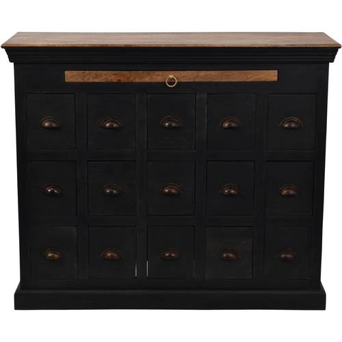  שידת 15 מגירות עץ מנגו HOXTON drawer chest
