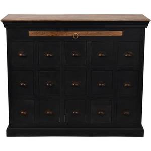 שידת 15 מגירות עץ מנגו HOXTON drawer chest