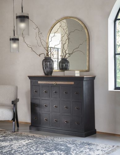  שידת 15 מגירות עץ מנגו HOXTON drawer chest