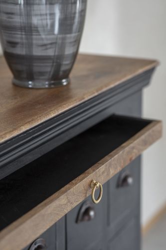  שידת 15 מגירות עץ מנגו HOXTON drawer chest