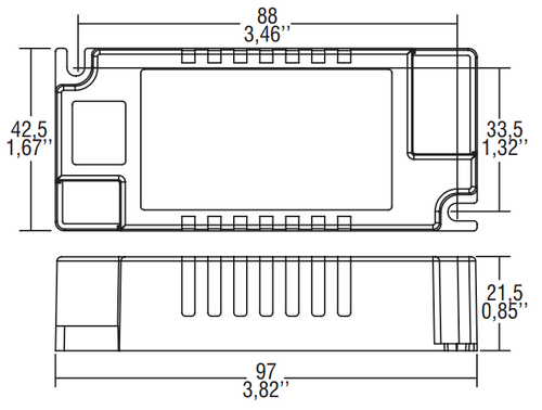 דרייבר לד PRO FLAT 40 BI 40W TCI