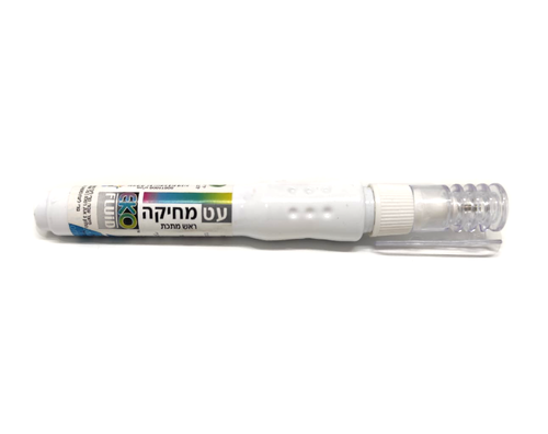 עט מחיקה לבן בעל ראש מתכת Eko Fluid