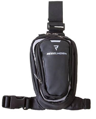 תיק ירך רבל הורן שחור - REBELHORN HIP 2 LEG BAG