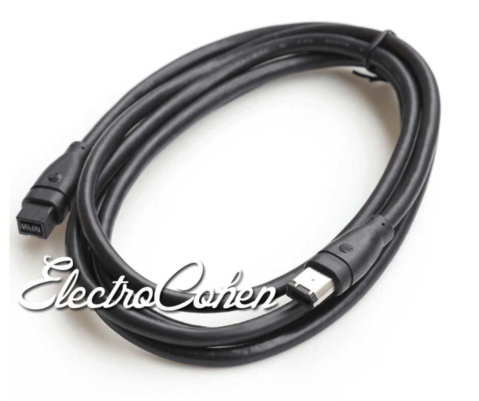  כבל באורך 1.8 מטר  FireWire  9pin to 6pin