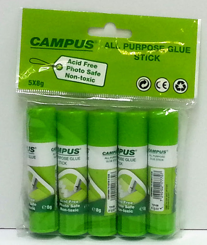 מארז דבק סטיק 1/5 8 גר' Campus