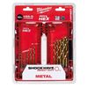 סט 10 מקדחי טיטניום לאימפקט Milwaukee RED HEX
