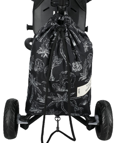 תלת אופן דו-כיווני מעוצב, עם קיפול סופר קומפקטי ו 3 שלבי שימוש - שחור ג'ונגל