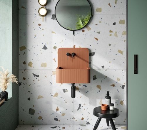פורצלן טראאצ'ו לבן 60*120 TERRAZZO WHITE [מט] 