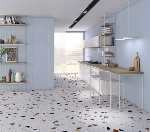פורצלן טראאצ'ו לבן 60*120 TERRAZZO WHITE [מט] 