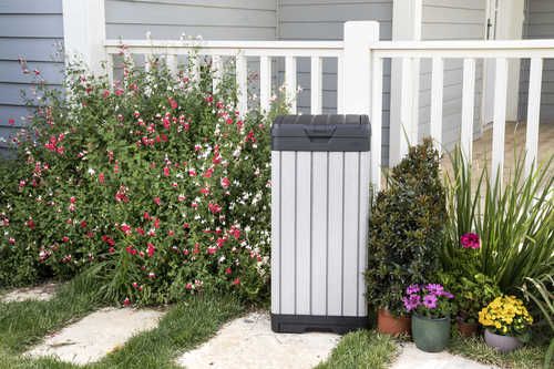 פח חוץ מוברש אפור - Brushed Bin 241908