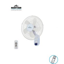 מאוורר 55W קיר כולל שלט לבן NORTHER NT-WFAN16-55W-WH-RC
