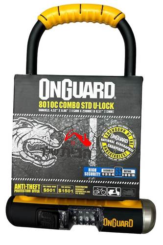 מנעול פרסה קומבינציה חזק במיוחד 8010C OnGuARD
