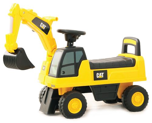 בימבה מחפרון CAT עם כף, אכסון מתחת למושב ואפקטים קוליים בעברית