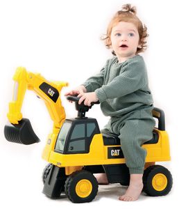 בימבה מחפרון CAT עם כף, אכסון מתחת למושב ואפקטים קוליים בעברית