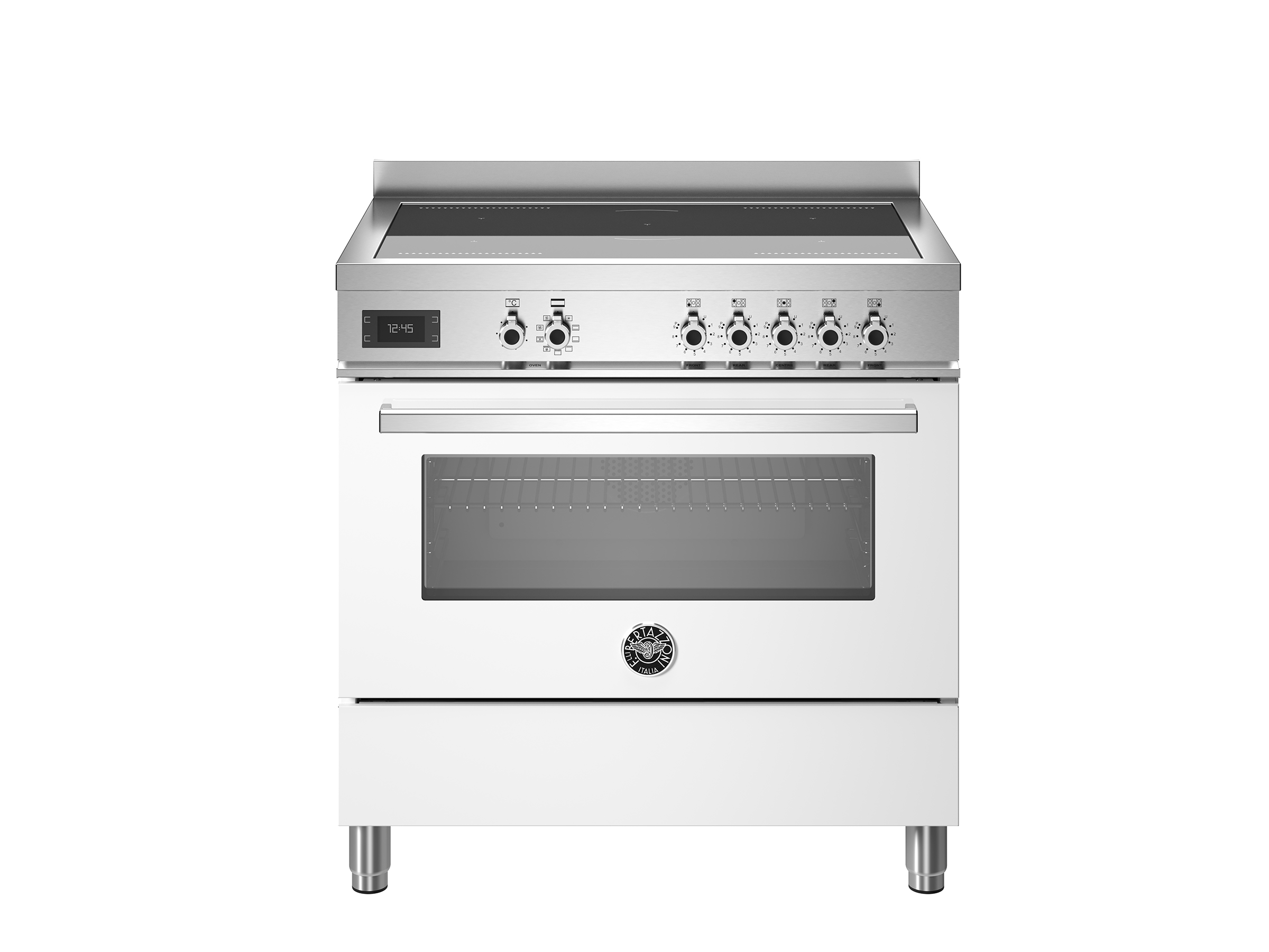 תנור אפייה משולב אינדוקציה 90 ס"מ Bertazzoni לבן דגם PRO95I1BIT