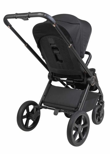 עגלת תינוק CIELO Q 2023 צבע שחור ידית שחורה