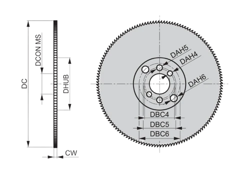 משור עגול DORMER D751250.0X2.0X200