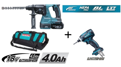 סט 18V פטישון ללא פחמים + אימפקט DLX2122M