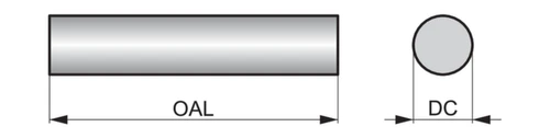 מוט DORMER K52110.0X100.0