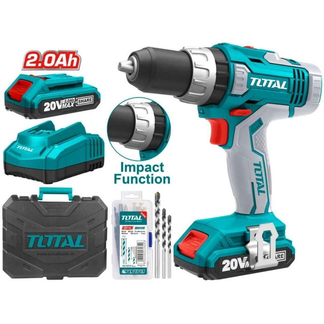 מקדחה רוטטת 20V 2.0Ah TIDLI2003 TOTAL