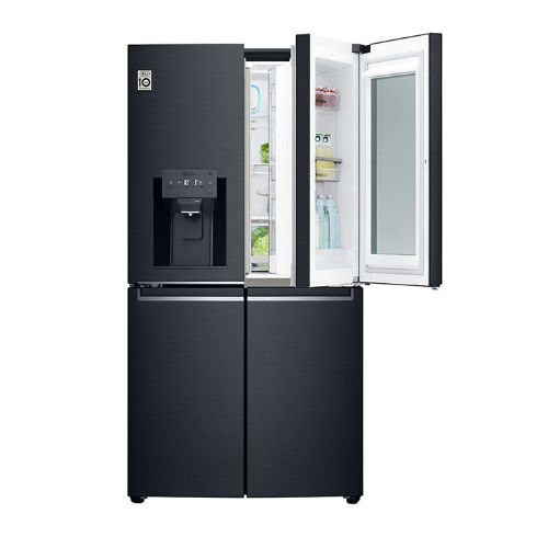 מקרר 4 דלתות אל ג'י דגם GRX720INS ניר' מושחרת