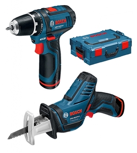 סט מברגה/מקדחה 10.8V + משור חרב BOSCH