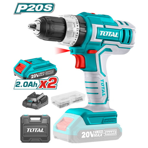 מקדחה אימפקט אלחוטית ליתיום 20V 2Ah