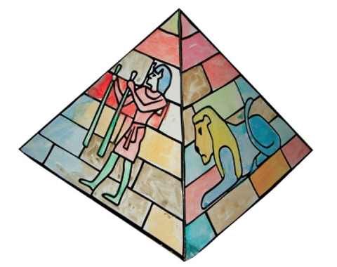 פירמידה גדולה לצביעה בתלת ממד - 36 יח'