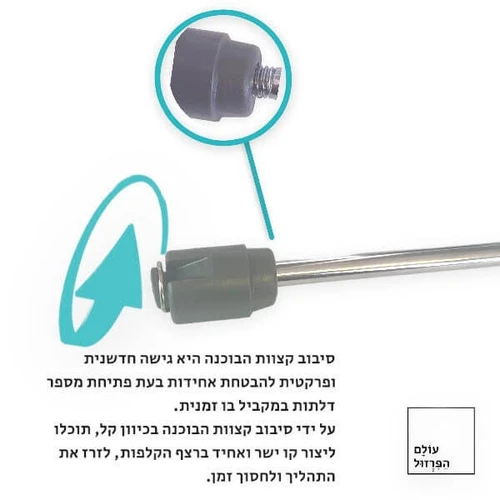 כיוון בוכנת גז 180N (ניוטון) איכותית HAF גרמניה לארון קלפה עליונה במטבח המנגנון מתאים לדלתות הנפתחות באמצעות משיכה כלפי מעלה ומסייע בפתיחה וסגירה של הדלת תיקון, הרכבה, החלפה וכיוון קלים ופשוטים - עולם הפרזול