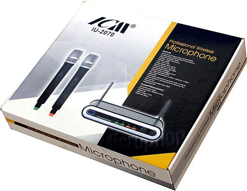 זוג מיקרופונים אלחוטיים ICM IU-2070 UHF
