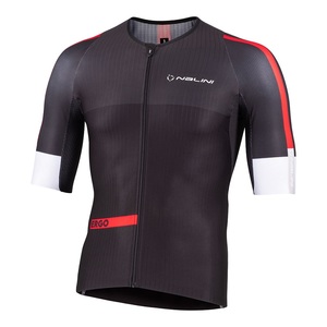 חולצה לרכיבת אופניים לגברים VELOCE ERGO JERSEY שחור אירודינמית טכנית ואלסטית מאוד מאווררת ומנדפת 