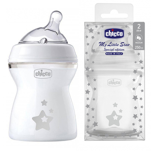 בקבוק האכלה לתינוק Natural Feeling ‏250 מ״ל כוכבים Chicco