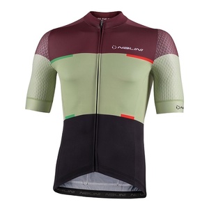 חולצה לרכיבת אופניים לגברים SAN FRANCISCO JERSEY בורדו טכנית אוורירית ומנדפת מאוד