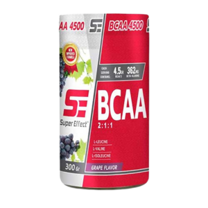 אבקה להכנת משקה על בסיס חומצות אמינו | BCAA | בטעם ענבים | מכיל 300 גרם | סופר אפקט