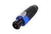 NLT4FXX-BAG ספיקון מתכת לכבל 4 פין מתכת מושחר