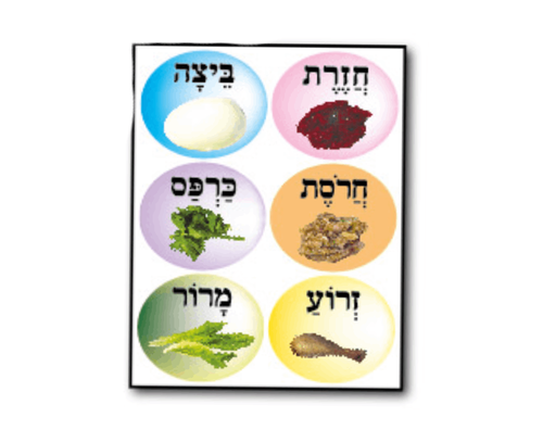 ערכת יצירה - קערת פסח עם מדבקות - 36 יח'