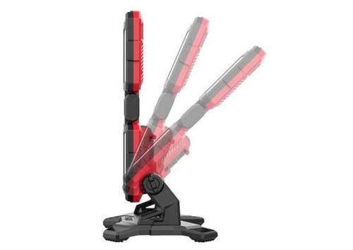 עמוד תאורת לד כפול, נטען 20V עם 3 עוצמות אור עד 1,800 לומנס - גוף בלבד 