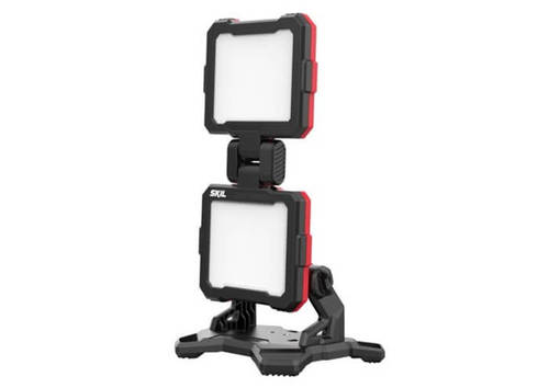 עמוד תאורת לד כפול, נטען 20V עם 3 עוצמות אור עד 1,800 לומנס - גוף בלבד 