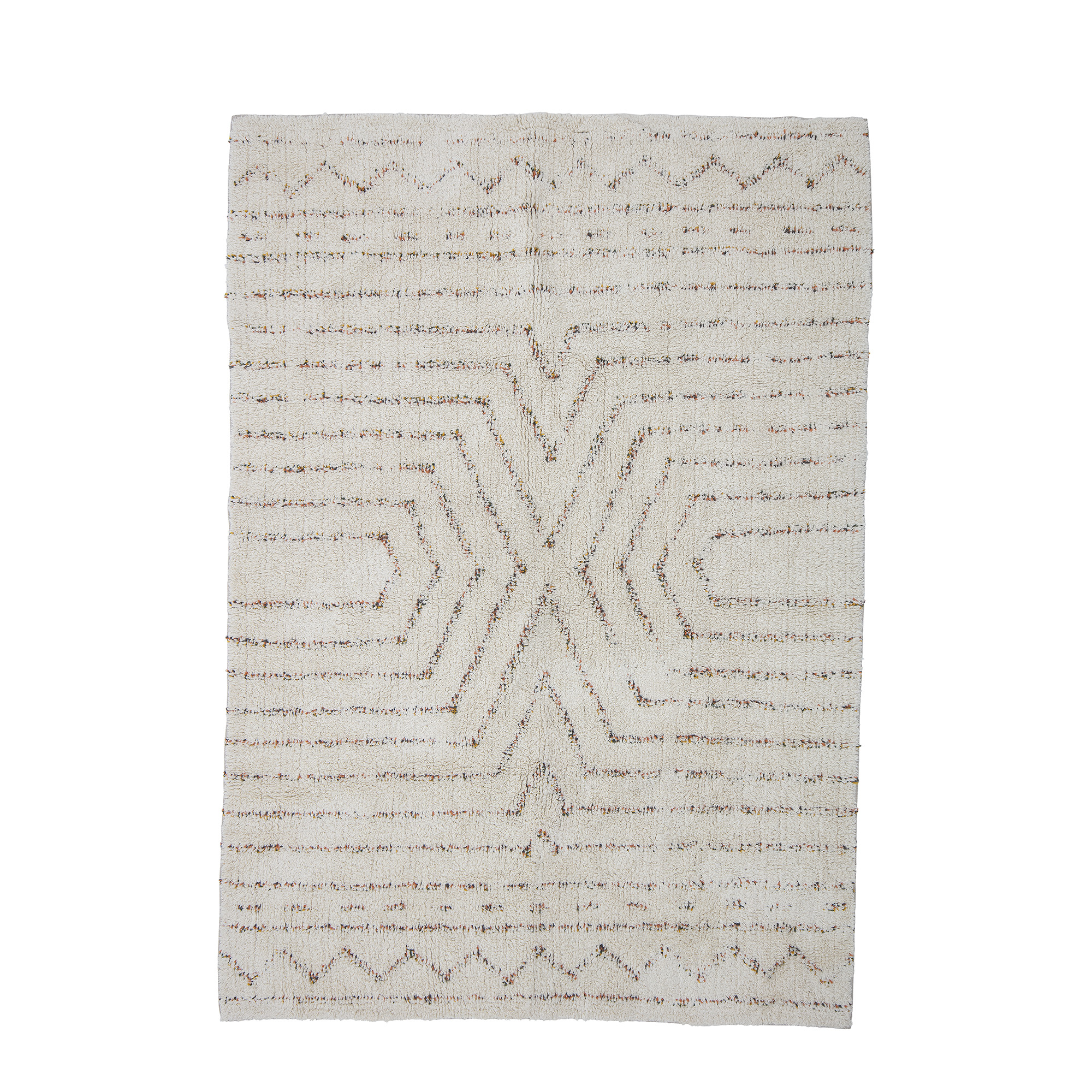 שטיח כותנה 180x120 ס"מ Maggy - טבעי Bloomingville