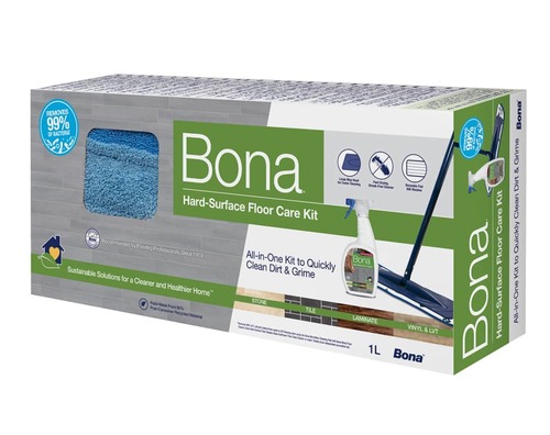 ערכת תחזוקה לרצפות אריחים ולמינציה תוצרת Bona 