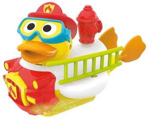 צעצוע אמבט ברווז סילון מים כבאי Jet Duck Firefighter