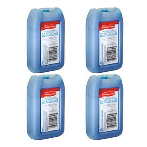 קרחון בינוני MEDIUM לצידנית קשיחה 4 יח -במבצע  400 גרם RUBBERMAID IGLOO