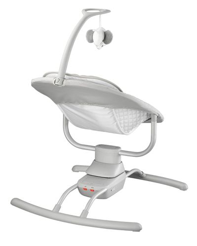 נדנדת גלישה (Glider) חשמלית לתינוק עם מנגינות, שלט רחוק (כולל שנאי) - אפור