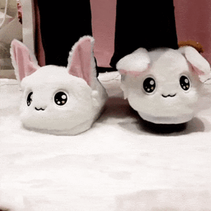 נעלי בית ארנב עם אוזניים זזות Moving Ears Rabbit מידות 28-32 